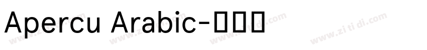 Apercu Arabic字体转换